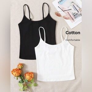 SHEIN Black & White Camisole Bundle (Size XL, 2 Pieces)